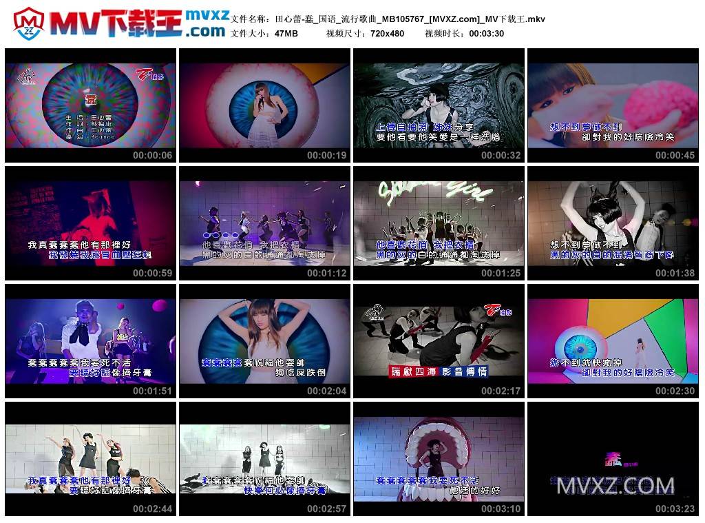 田心蕾-蠢_国语_流行歌曲_MB105767